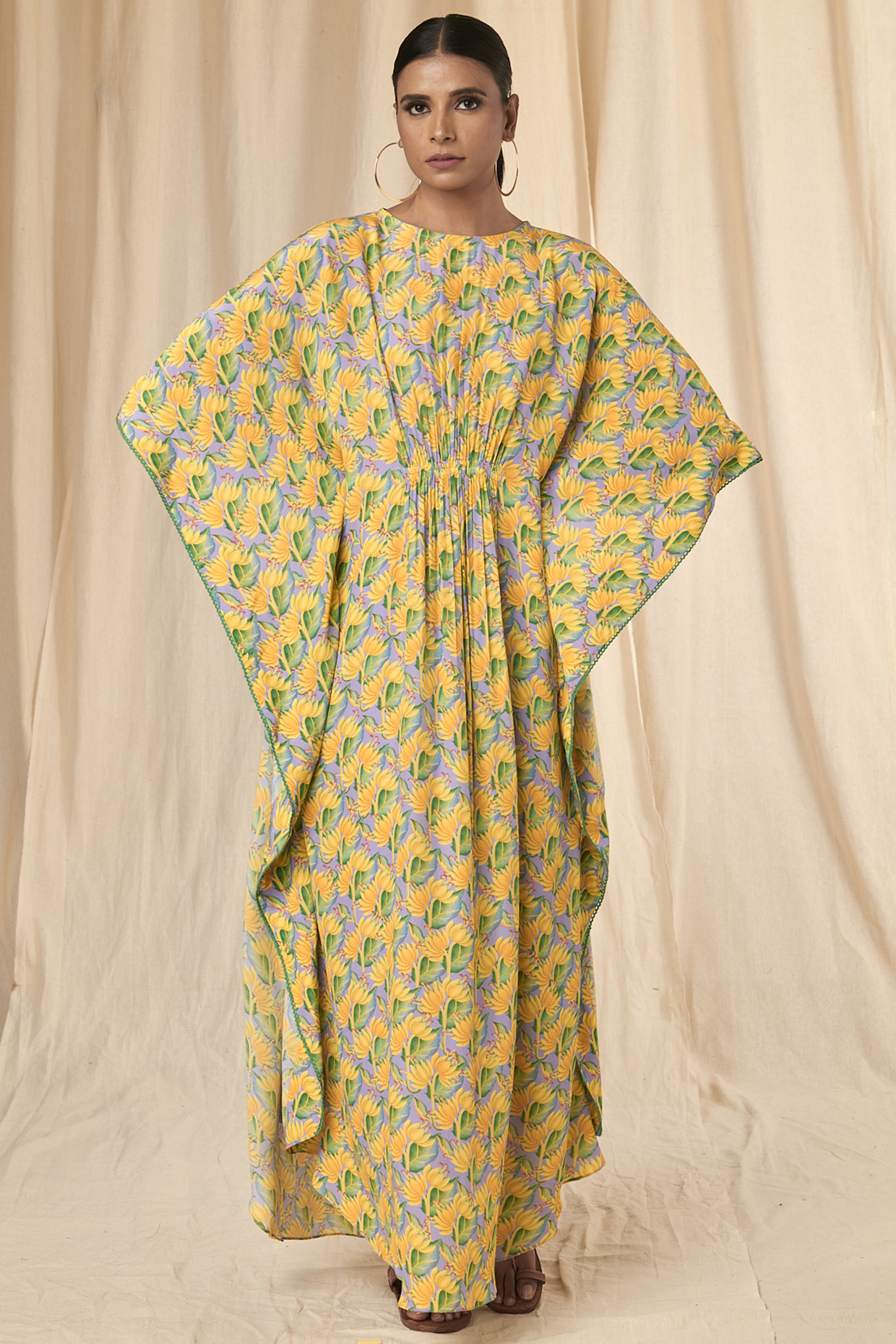 Lilac Little Garden Circular Kaftan by Masaba at Pernia's Pop Up Shop