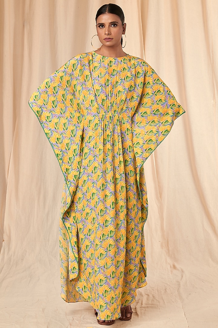 Lilac Little Garden Circular Kaftan by Masaba at Pernia's Pop Up Shop