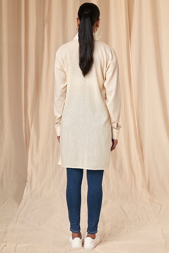 Ivory Gold Finch Shirt by Masaba at Pernia's Pop Up Shop