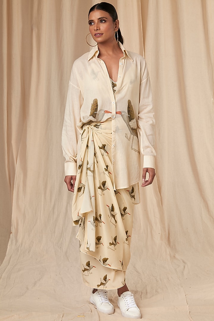 Ivory Gold Finch Pareo by Masaba at Pernia's Pop Up Shop