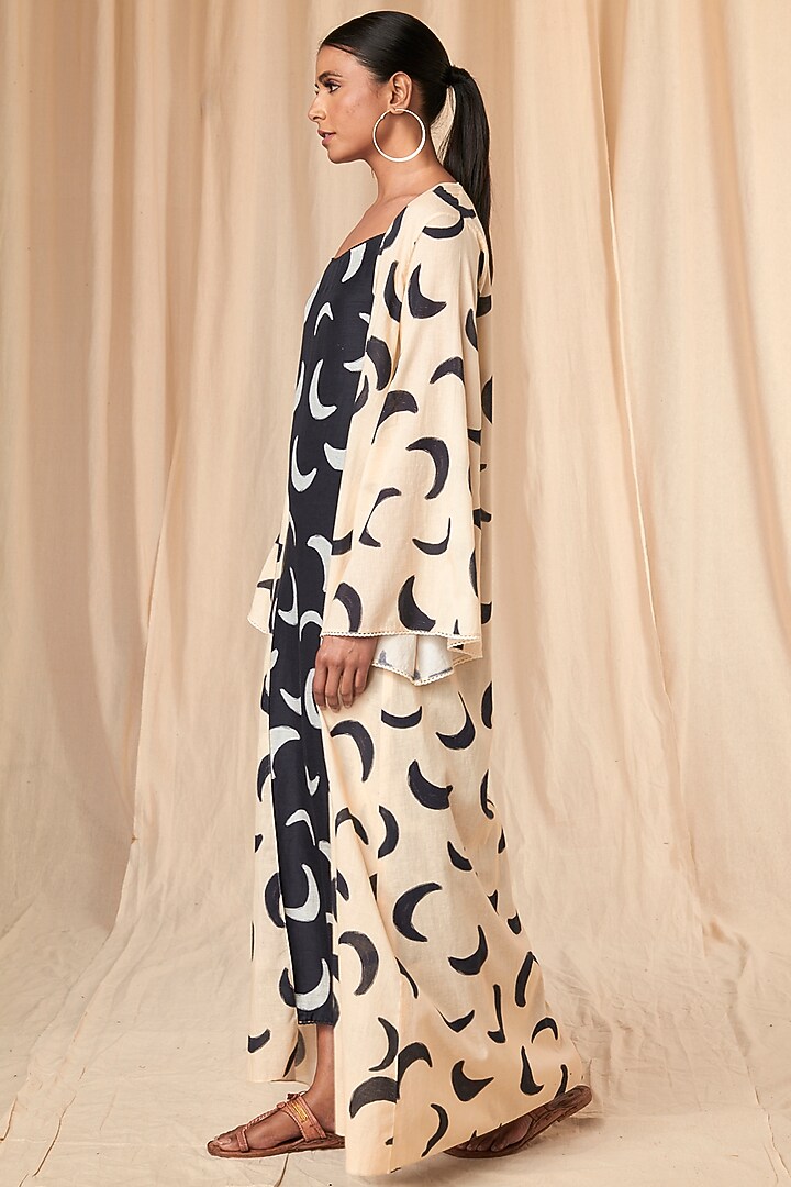 Black & Ivory Mooncrest Jacket Vacation Dress by Masaba at Pernia's Pop Up Shop