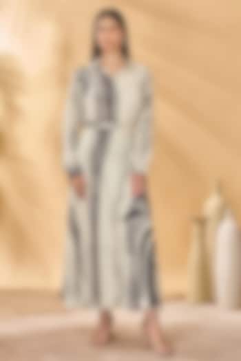 Ivory & Black Crepe Silk Printed Wrap Around Skirt by Masaba at Pernia's Pop Up Shop