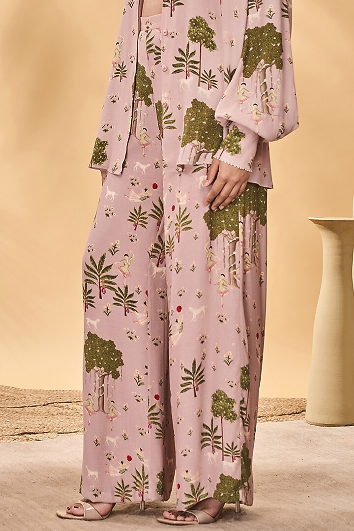 Pink Moroccan Crepe Printed Co-Ord Set by Masaba at Pernia's Pop Up Shop