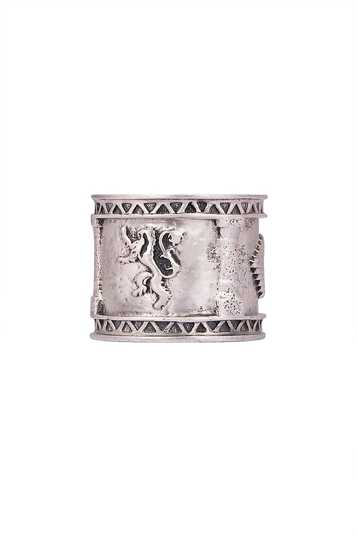 Silver Finish Sigil Storm Ring Design by Masaba X GOT at Pernia's Pop ...