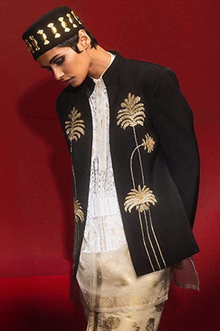 Ivory Pure Organza Hand Embroidered Kurta by Masaba at Pernia's Pop Up Shop