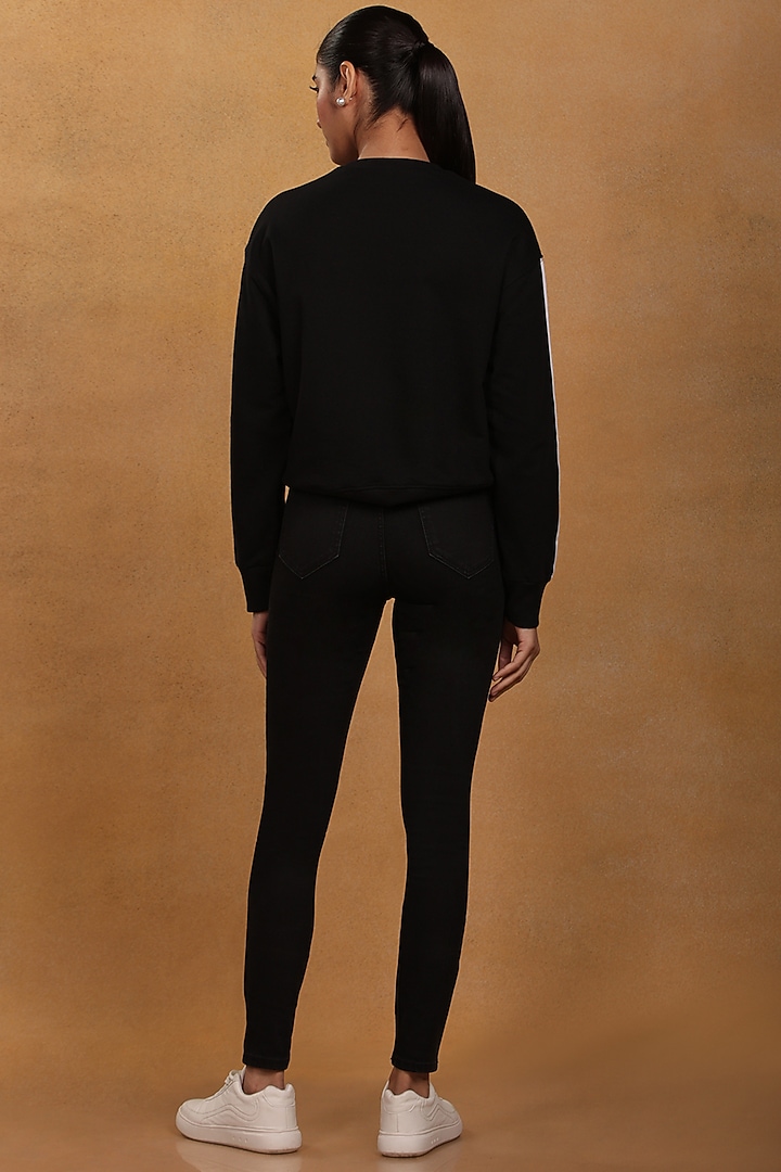 Black Knit Sweatshirt by Masaba at Pernia's Pop Up Shop