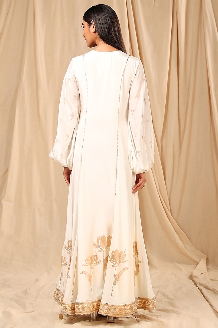 Ivory Embroidered & Printed Kurta Vacation Dress by Masaba at Pernia's Pop Up Shop