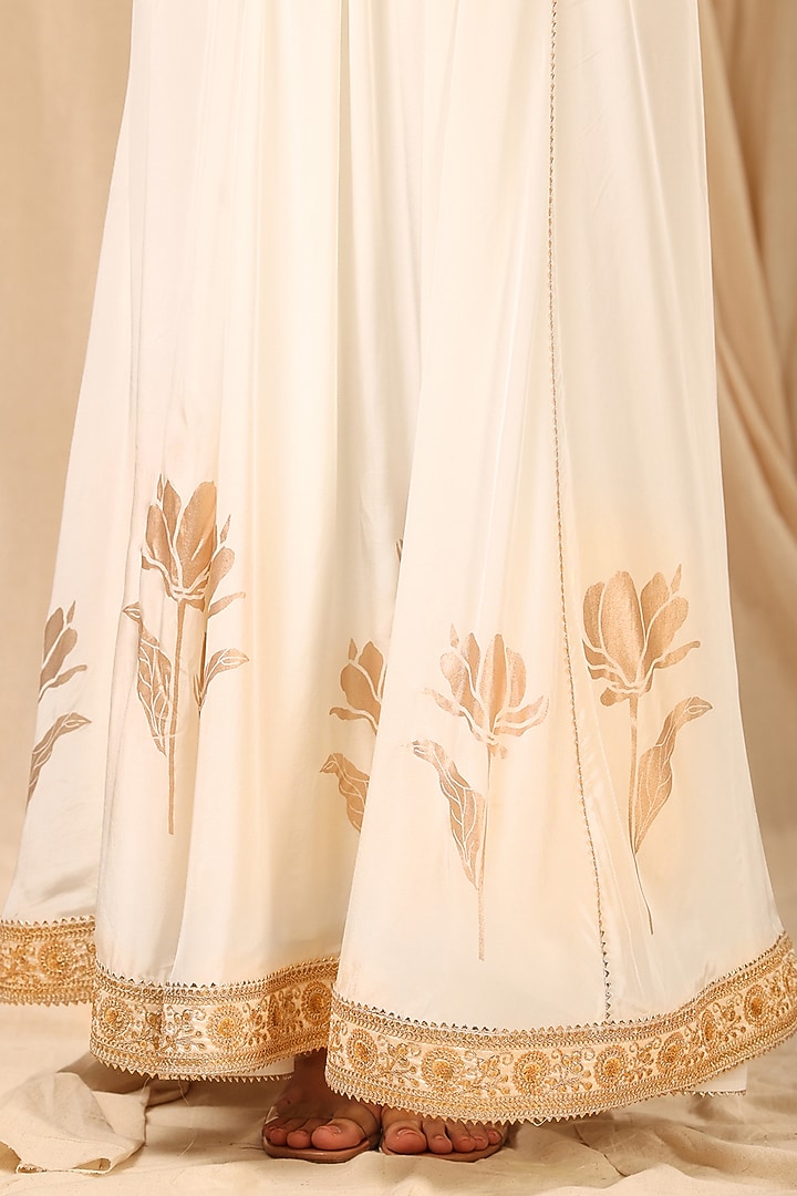 Ivory Embroidered & Printed Kurta Vacation Dress by Masaba at Pernia's Pop Up Shop