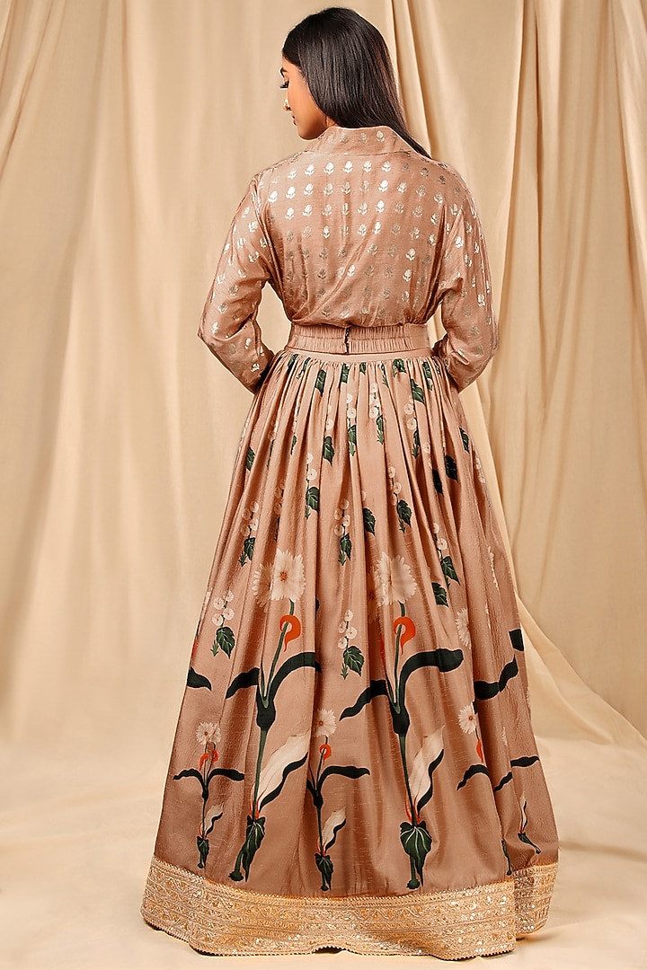Oatmeal Printed Wedding Lehenga Set by Masaba at Pernia's Pop Up Shop
