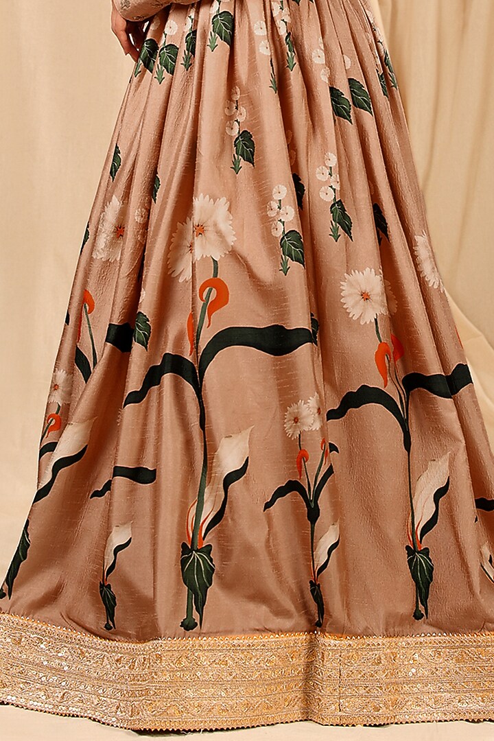Oatmeal Printed Wedding Lehenga Set by Masaba at Pernia's Pop Up Shop