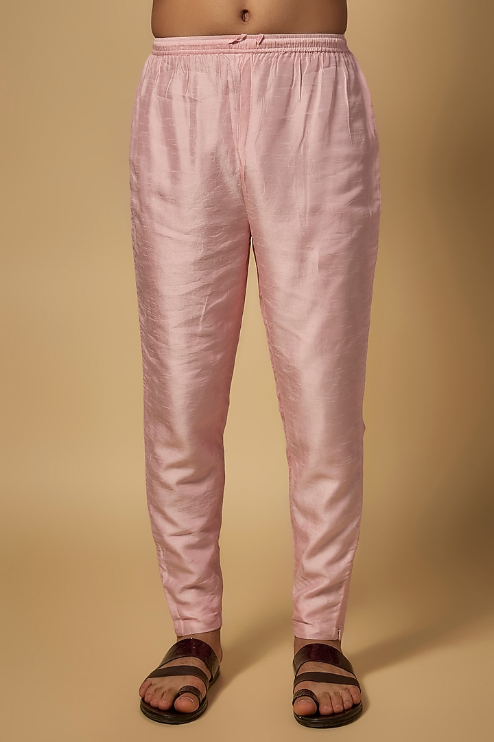 Pink Silk Pants by Masaba Men at Pernia's Pop Up Shop