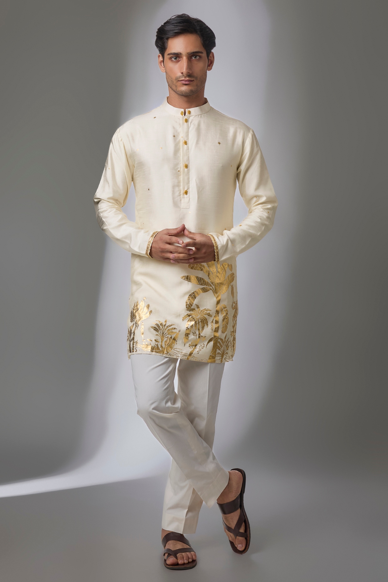 Masaba Ivory Viscose Crepe Kurta