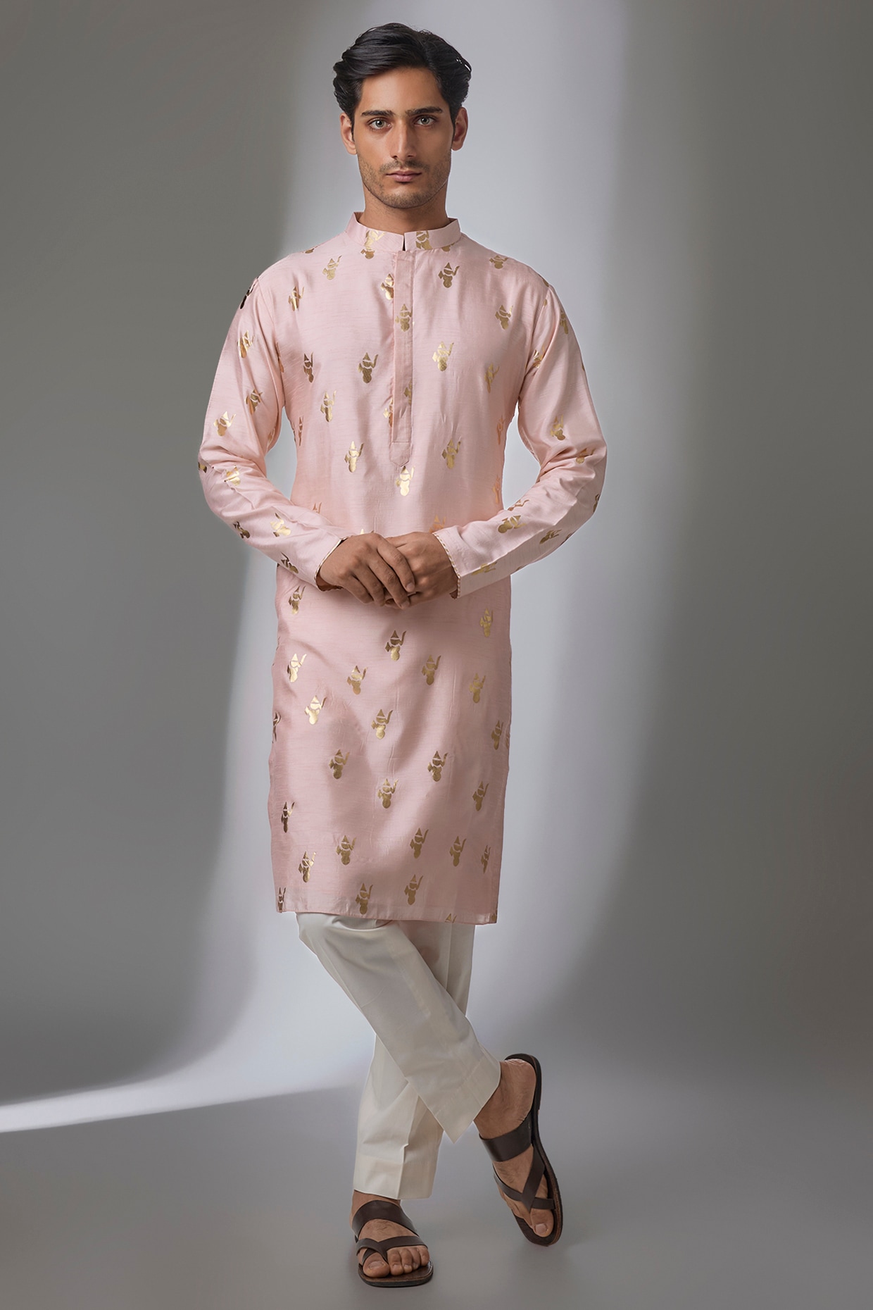 Masaba Pink Viscose Crepe Kurta