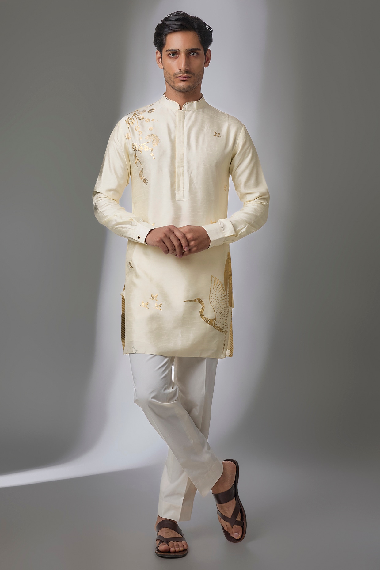 Masaba Ivory Viscose Crepe Kurta
