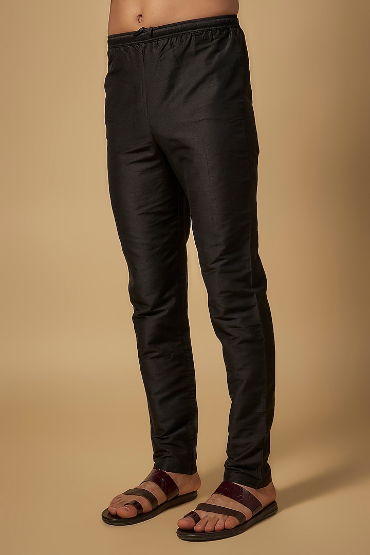Black Silk Pants by Masaba Men at Pernia's Pop Up Shop