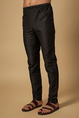 Black Silk Pants by Masaba Men