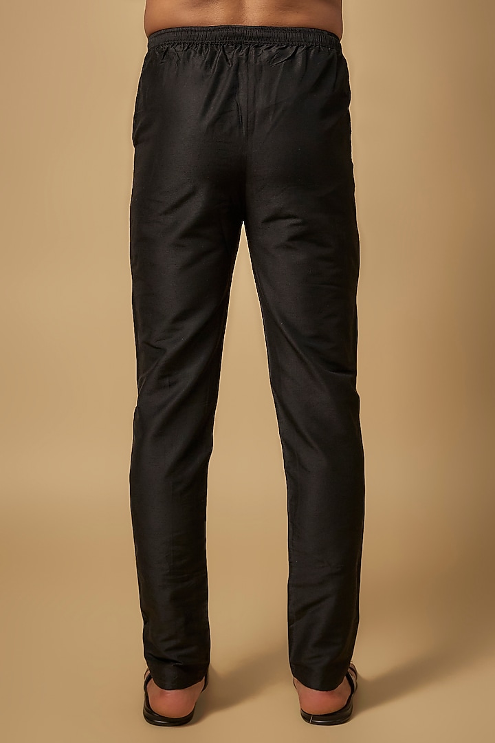Black Silk Pants by Masaba Men at Pernia's Pop Up Shop