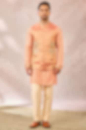 Pink Tissue Bundi Set by Masaba Men at Pernia's Pop Up Shop