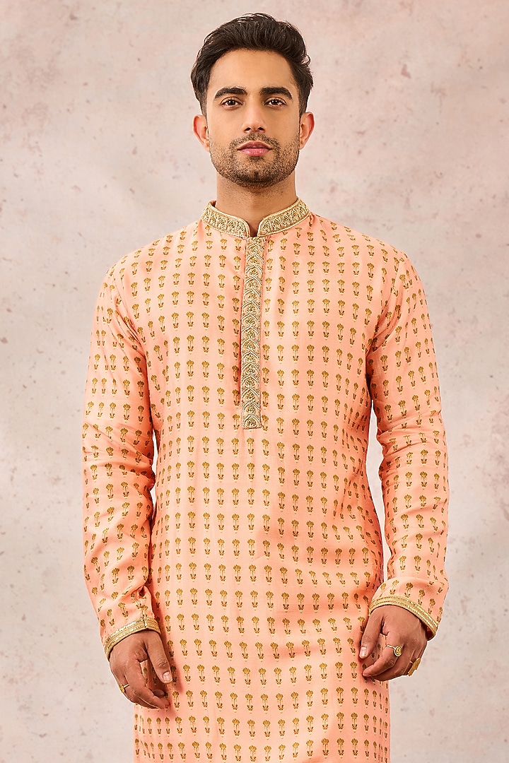 Pink Tissue Bundi Set by Masaba Men at Pernia's Pop Up Shop