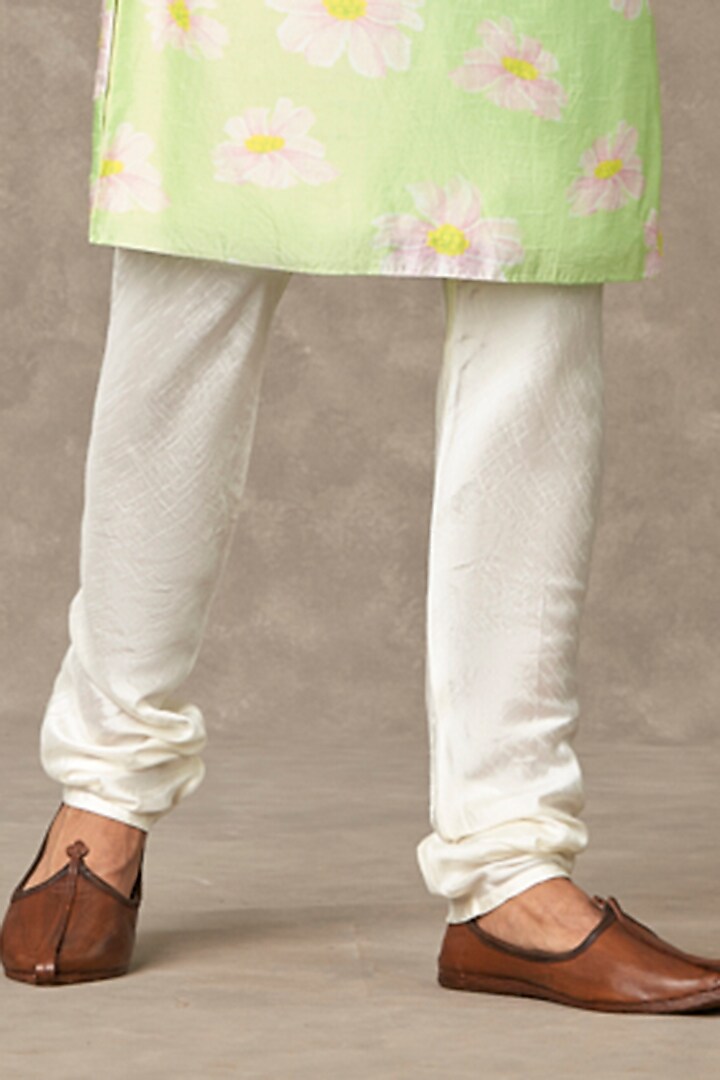 Mint Raw Silk Digital Printed Kurta Set by Masaba Men at Pernia's Pop Up Shop
