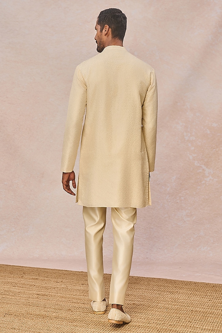 Pink Silk Embroidered Koti Set by Masaba Men at Pernia's Pop Up Shop