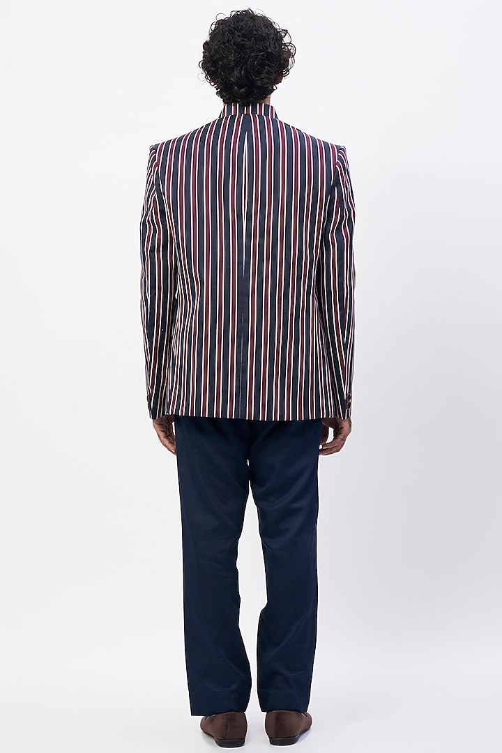 Maroon Printed Jodhpuri Jacket Set by MR. SHAH LABEL at Pernia's Pop Up Shop