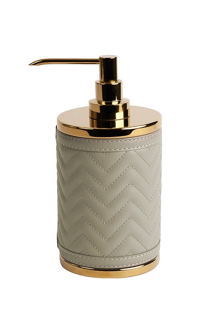 Grey Woven Leather Bathroom Essentials by Maison Sia at Pernia's Pop Up Shop