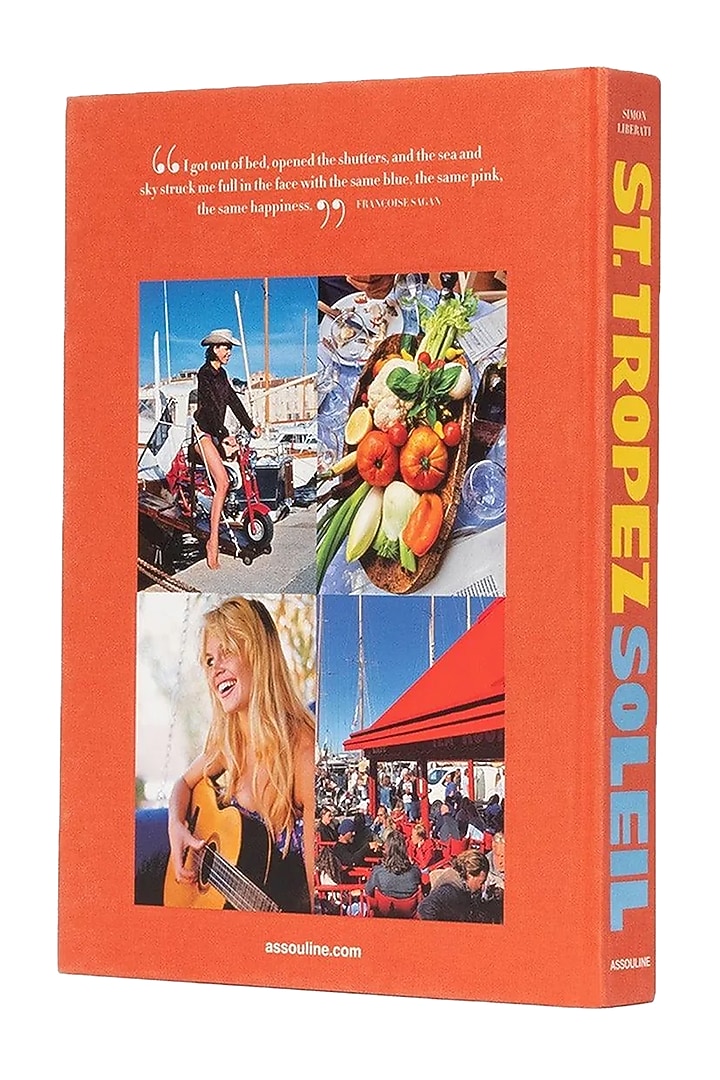 Orange Linen Coffee Table Book by Maison Sia at Pernia's Pop Up Shop