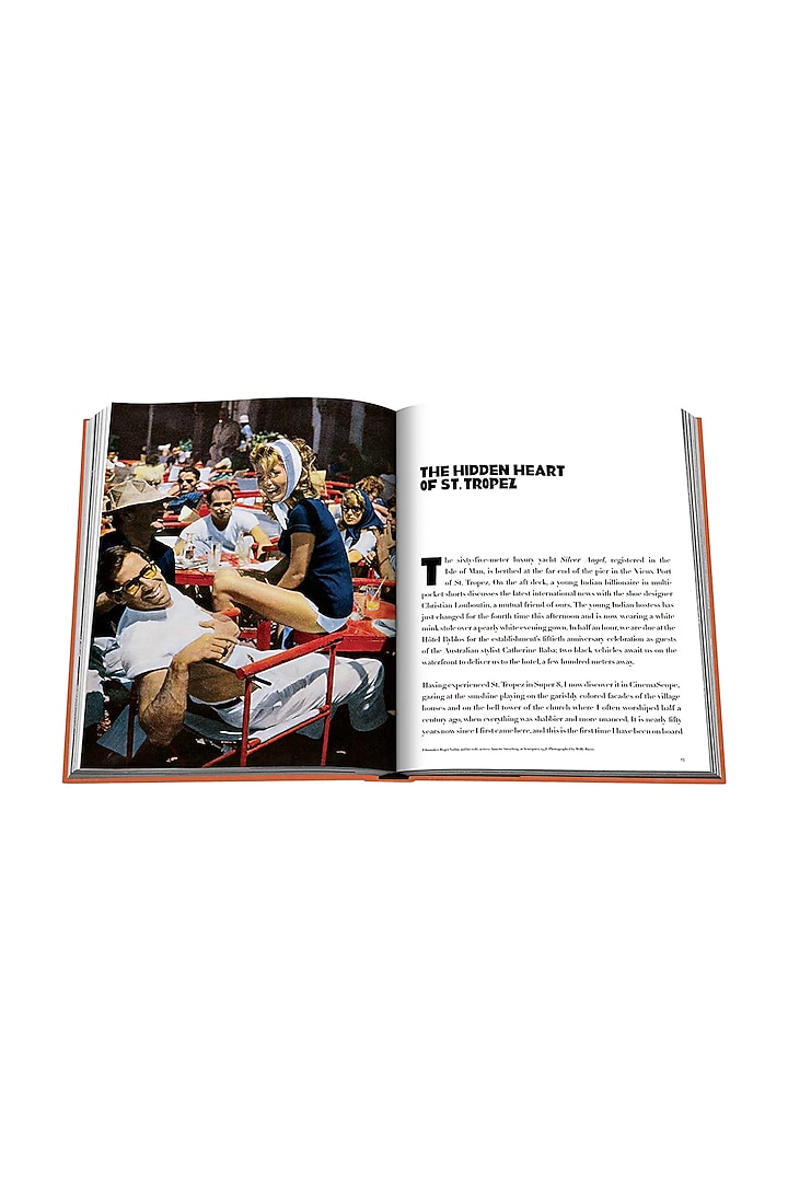 Orange Linen Coffee Table Book by Maison Sia at Pernia's Pop Up Shop