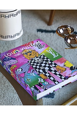 Purple Linen Coffee Table Book by Maison Sia