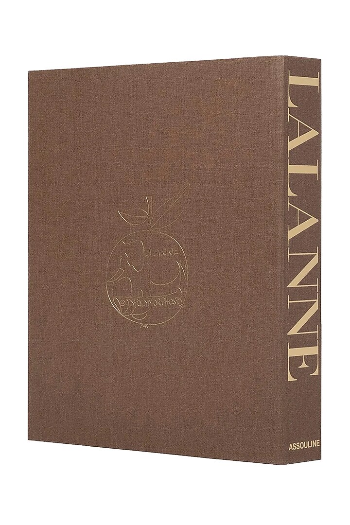 Taupe & Black Linen Coffee Table Book by Maison Sia at Pernia's Pop Up Shop