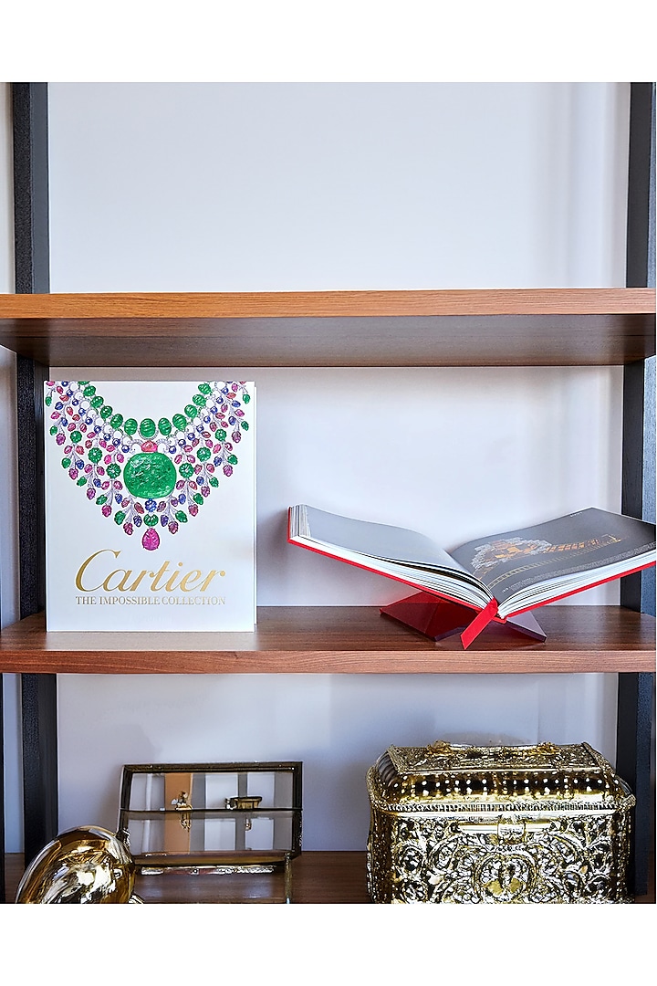 Ecru & White Linen Coffee Table Book by Maison Sia at Pernia's Pop Up Shop