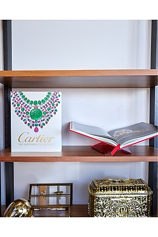 Ecru & White Linen Coffee Table Book by Maison Sia