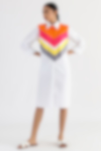 Black Cotton Printed A-Line Summer Dress by Studio Moda India at Pernia's Pop Up Shop