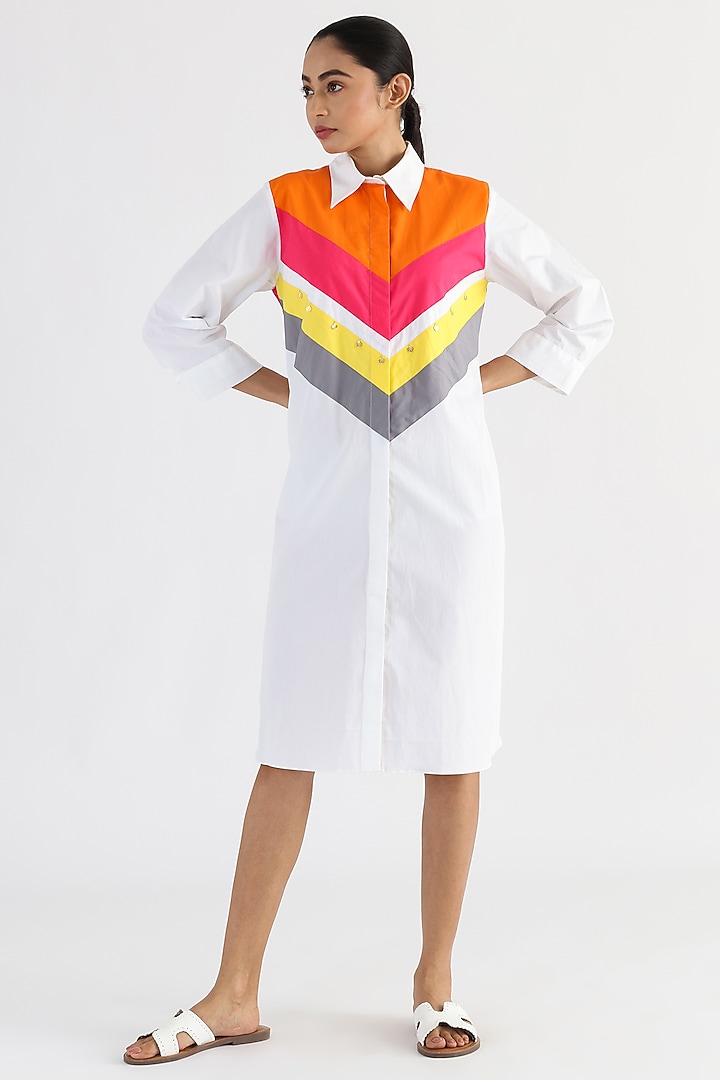 Black Cotton Printed A-Line Summer Dress by Studio Moda India at Pernia's Pop Up Shop