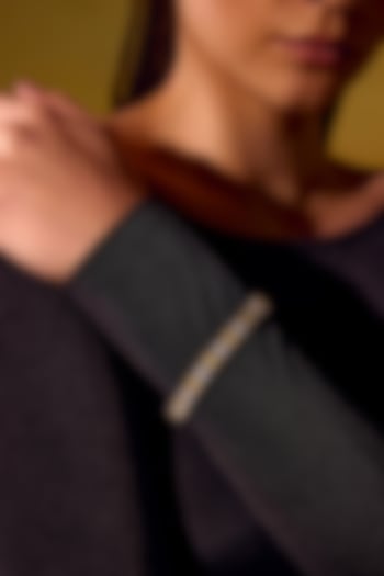 White Rhodium Finish Pink Cubic Zirconia Crystal Tennis Bracelet In Sterling Silver by MISS JO at Pernia's Pop Up Shop