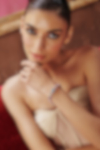 White Rhodium Finish Multi-Colored Cubic Zirconia Crystal Tennis Bracelet In Sterling Silver by MISS JO at Pernia's Pop Up Shop