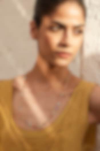 Gold Plated Multi-Colored Stone Marina Mirage Necklace In Sterling Silver by MISS JO at Pernia's Pop Up Shop