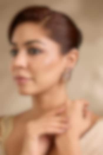 Gold Finish Statement Earrings In Sterling Silver by MISS JO at Pernia's Pop Up Shop
