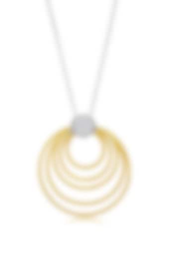 Gold Finish Pendant Necklace In Sterling Silver by MISS JO at Pernia's Pop Up Shop