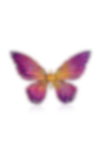 Gold Finish Butterfly Brooch In Sterling Silver by MISS JO at Pernia's Pop Up Shop