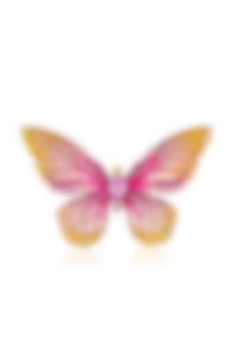 Gold Finish Butterfly Brooch In Sterling Silver by MISS JO at Pernia's Pop Up Shop