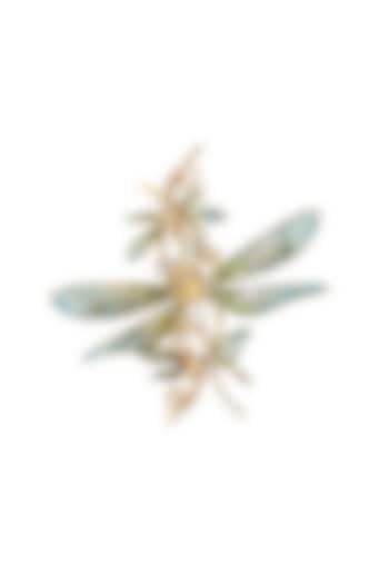 Gold Finish Brooch In Sterling Silver by MISS JO at Pernia's Pop Up Shop