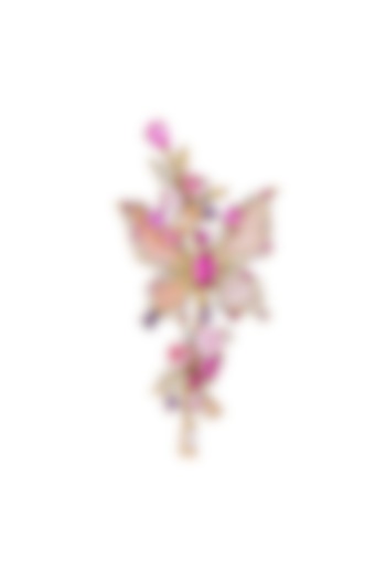 Gold Finish Floral Brooch In Sterling Silver by MISS JO at Pernia's Pop Up Shop