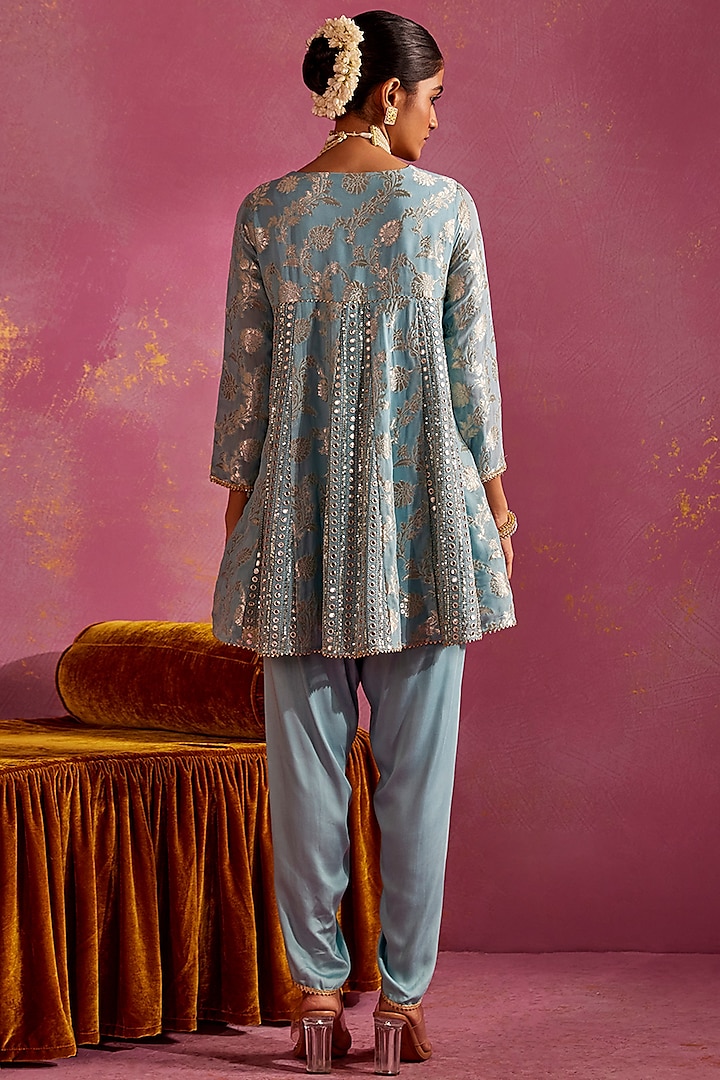 Bluebell Banarasi Tunic Set by Mustard Moon by Neyha and Vrinda at Pernia's Pop Up Shop