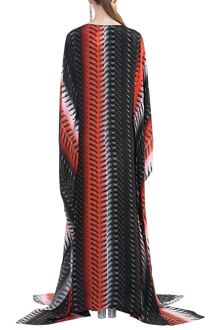 Black & Red Bleeding Swords Kaftan by Masaba at Pernia's Pop Up Shop