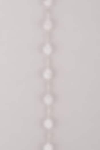 White Finish Zircon Tennis Bracelet In Sterling Silver by Mon Tresor