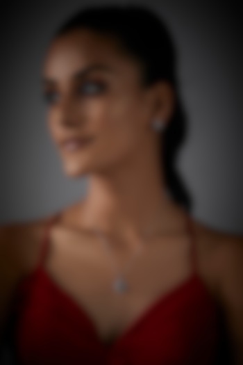 White Finish Grey Pearl Pendant Necklace In Sterling Silver by Mon Tresor at Pernia's Pop Up Shop