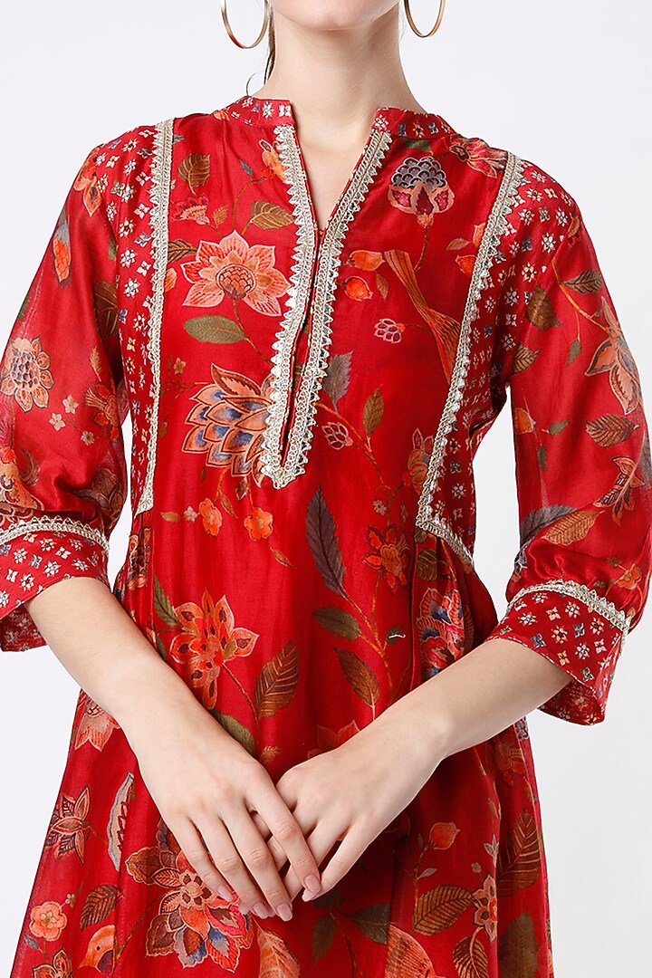 Red Printed Summer Dress by Mulberry Blue at Pernia's Pop Up Shop