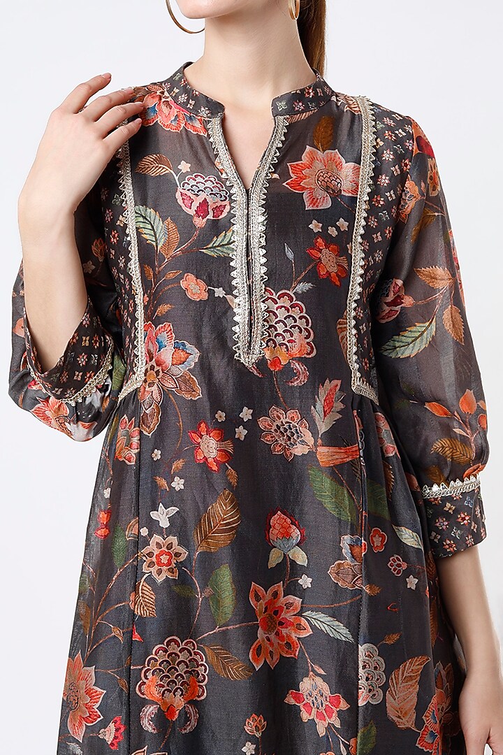 Grey Printed Summer Dress by Mulberry Blue at Pernia's Pop Up Shop